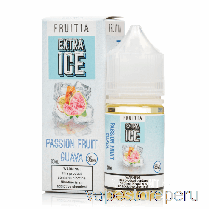 Vape Sin Nicotina Peru Maracuyá Guayaba - Extra Hielo - Sales De Fruta - 30ml 35mg